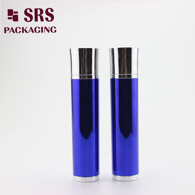SRS kemasan warna biru 30ml botol bola roller bergetar untuk serum mata