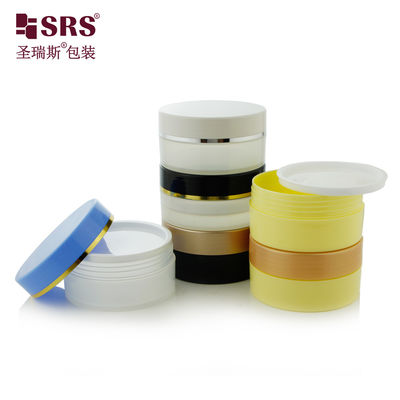 SRSQ-80g Kosmetik PP Plastik Single Wall Jar Dengan Screw Top Lid