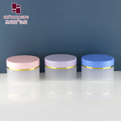 SRSQ-100g PP Plastik Dinding Tunggal Bulat Botol Krim Kosmetik Kosmetik Kosmetik