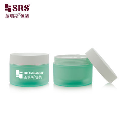 SRSJK-200g Mint Green Custom Matt PP Plastic Cream Jar Untuk Perawatan Rambut