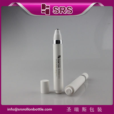 SRS 15ml serum mata putih kosong, tekan gulungan tanpa udara di botol