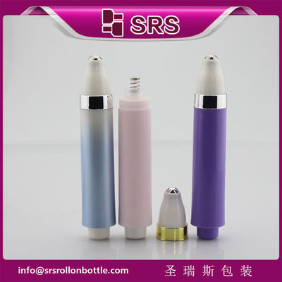 SRS mewah 10ml plastik kosong tanpa udara gulung pada botol untuk krim mata