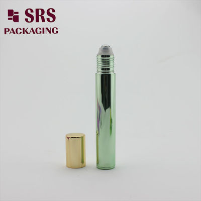 SRS Empty Roll On Bottle Metalized Green Color 15ml Untuk Parfum