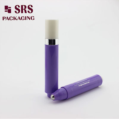 SRS mewah 10ml plastik ungu warna kosmetik roll airless pada botol
