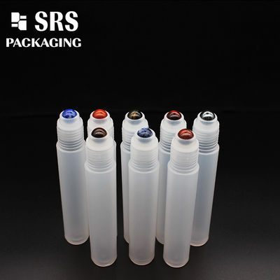 SRS botol plastik kosmetik kosong 15ml dengan bola rol berwarna