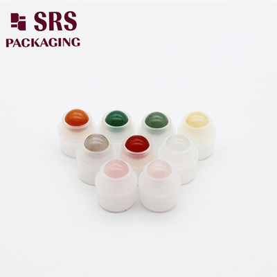 SRS kosong kosmetik 15ml bola rol berwarna dengan pemegang untuk gulungan pada botol