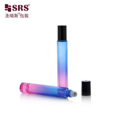 GB1-15ml Tembok tebal kaca roll pada botol dengan 304 bola stainless steel untuk minyak esensial parfum dan lebih