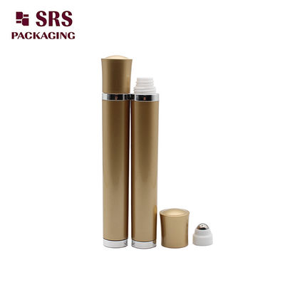SRS Plastic Gold Color Vibrating Roller Ball Bottle 10ml untuk Eye Cream