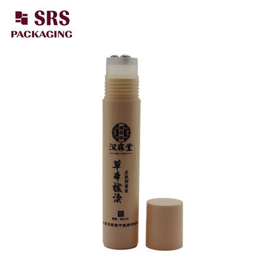 Kosmetik mewah 20ml plastik roll pada botol dengan tiga bola baja