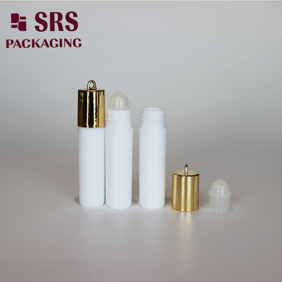 SRS kosong kosmetik 5ml plastik parfum roll pada botol dengan tutup cangkuk emas