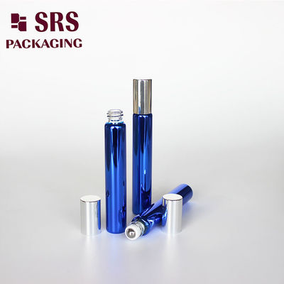 SRS Cosmetic kosong 10ml warna biru gulungan kaca pada botol serum