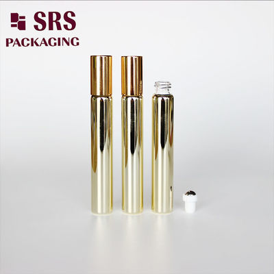 SRS kosmetik kosong 10ml emas kaca bola rol botol parfum