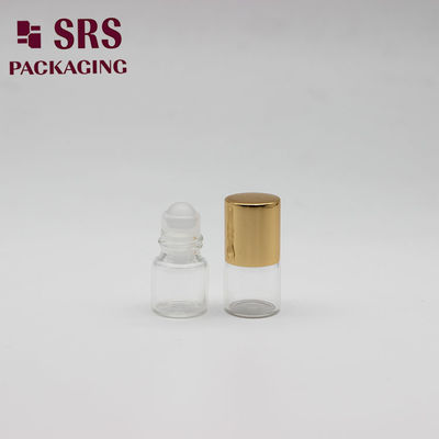SRS kosong warna bening mini 1ml parfum kecil kaca gulungan pada botol