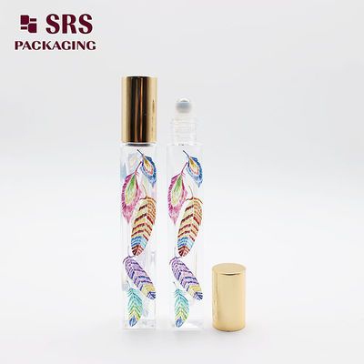 Cosmetic Clear Color Glass Roll On Bottle 10ml untuk minyak wangi