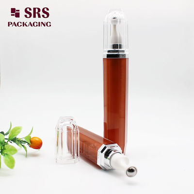 SRS Kosmetik kosong Eye Cream Acrylic Roll On Bottle Bentuk Bulat 15ml