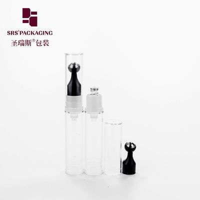 Pencet kosong tanpa udara berbentuk bulat 10 ml 12 ml gulung plastik pada botol aplikator