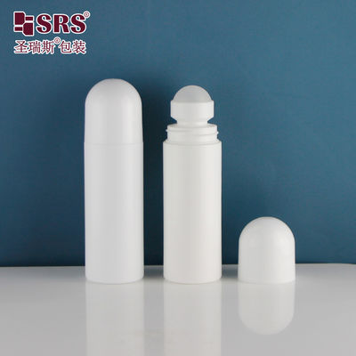 RPPD putih nyamuk repellent Plastik Roller Ball botol 90ml 3oz Dengan Dome Cap