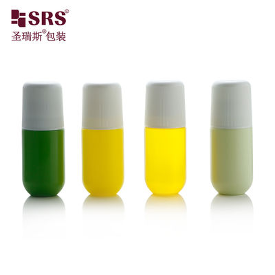 RPPA-50ml Glossy Cap Plastic Roll On Bottle Untuk Desinfektan Cairan
