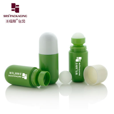 RPPA-50ml Botol Deodorant Plastik Kosong Roller 50ml Bundar Bagian Bawah Untuk Cairan