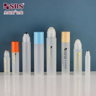 Plastik Putih halus Roll On Bottle RPP Series 2ml-35ml Kapasitas untuk mencetak logo minyak esensial Tersedia