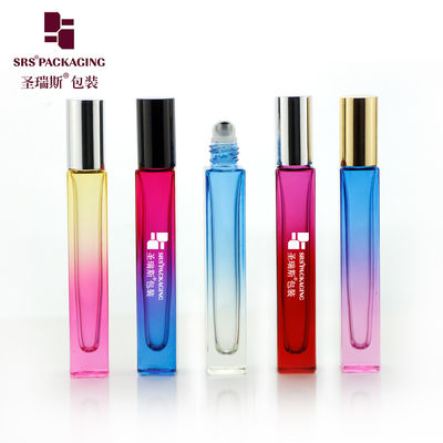 GB2-10ml Square Glass Ball Roll On Bottle