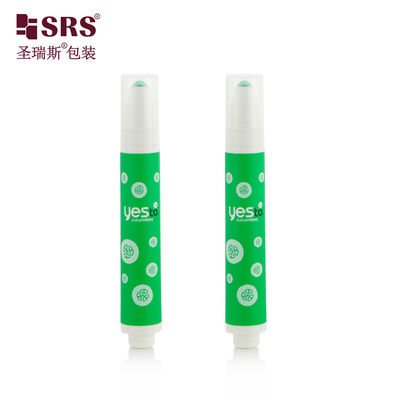 AY-15ML Eye Cream Roll On Bottle With Airless Pump Label Hijau