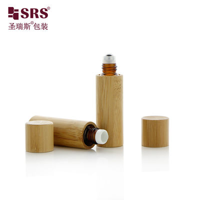 Kosmetik Kaca Bambu Roll On Botol 5ml Untuk Minyak Esensial Parfum