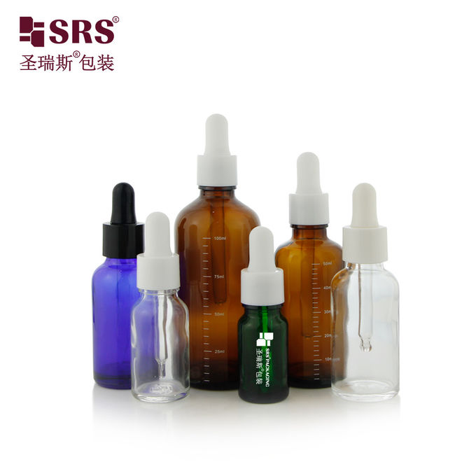 D001 Empty Amber UV Proof glass vial bottles with Dropper Cap Glass pipette for Essential Oil